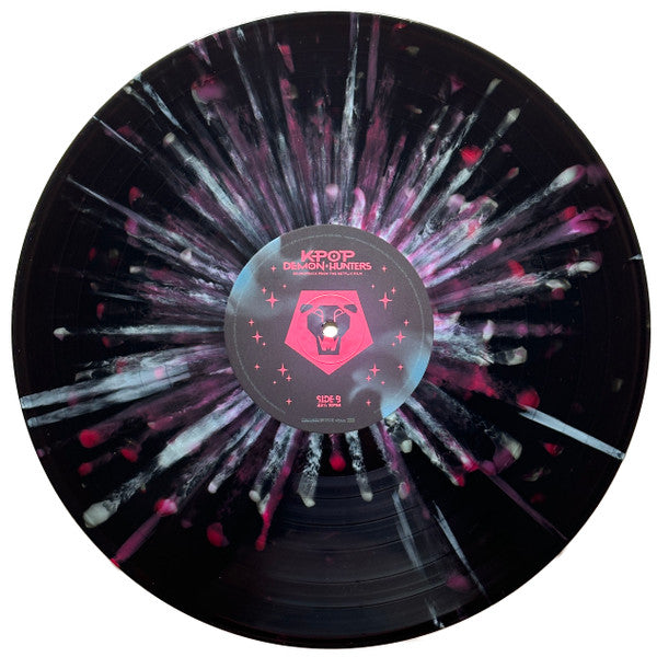 Image of Label Cover of LP - NEW/NEW - KPOP DEMON HUNTERS CAST, HUNTR/X, SAJA BOYS, KPop Demon Hunters (Soundtrack from the Netflix Film) - Saja Boys Edition (Record Store Day Exclusive) (Republic; 5713441, UK 2026,  fold-out poster,and 3 snapshot cards, sticker sheet, , Special effect vinyl), , 1 LP special effect vinyl featuring original art cover by official KPop Demon Hunters vis dev artist, Marion Bordeyne. Includes fold-out poster, sticker sheet, and 3 snapshot cards (3 of 12 versions). Record Store 