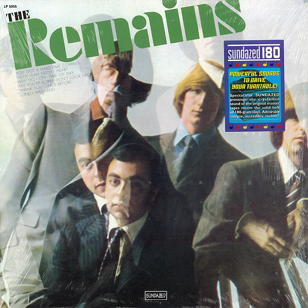 Image of Front Cover of LP - EX/EX - REMAINS, Remains (Sundazed; 5055, US 1999 Reissue, 180 Gram Vinyl), Opened Instore, Still In Stickered Shrinkwrap,  - 3726173E