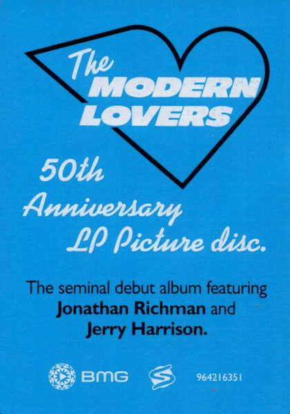 Image of Label Cover of LP - NEW/NEW - THE MODERN LOVERS, The Modern Lovers (BMG; 964216351, UK 2026, Die Cut Sleeve, Picture Disc), , 50th anniversary of one of the most important and beloved alt-rock albums. The iconic logo on the picture disc. - 1556183S