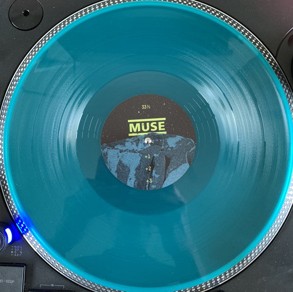 Image of Label Cover of 12  - NEW/NEW - MUSE, Muscle Museum (Warner Records; , UK 2026, Picture Sleeve, Translucent Teal Vinyl), , Muse are bringing two of their early EP's to vinyl for the very first time. The exclusive pressings include 'Muse' their self-titled 1998 EP on a Translucent Neon Red 12" disc, and 1999's 'Muscle Museum EP'  as a Translucent Electric Teal 12". Both releases contain early versions of tracks that would later feature on their debut album 'Showbiz' The first four tracks on this EP a