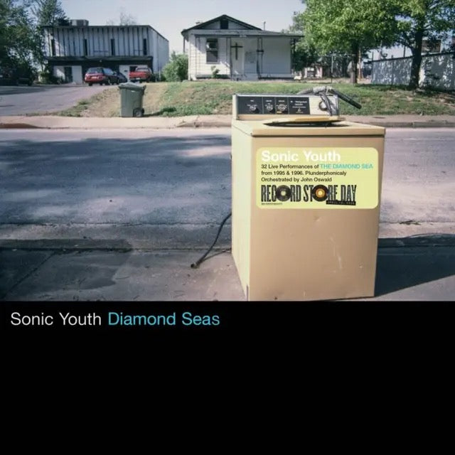 Image of Front Cover of LP - NEW/NEW - SONIC YOUTH, The Diamond Sea / Grayfolded (UMe; , UK 2026, White Vinyl), , 32 live performances of Sonic Youth s  The Diamond Sea  plunderphoniclly orchestrated by John Oswald (of Grateful Dead "Grayfolded" fame)   providing two distinctly new experiences of the classic track from Washing Machine.Side A features 1995 performances exclusively while side B spotlights only 1996 performances.Each side clocks in at precisely 20:44. A sonic experience that will spin dry 