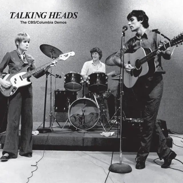 Image of Front Cover of 2xLP - NEW/NEW - TALKING HEADS, The CBS / Columbia Demos (Rhino; , UK 2026), , First official vinyl release of the demo sessions recorded by the original three-piece lineup of Talking Heads (Tina Weymouth, David Byrne and Chris Frantz) for CBS/Columbia in 1975. Featuring 15 tracks across 2LPs cut at 45rpm by Joe Nino-Hernes at Sterling Sound. Includes demos of "Psycho Killer", " Love --> Building On Fire", "Warning Sign" and more. - 1816234C