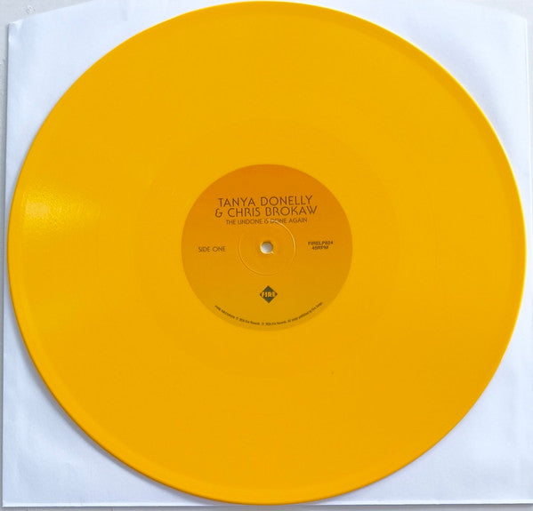 Image of Label Cover of 12" EP - EX/EX - TANYA DONNELLY & CHRIS BROKAW, The Undone Is Done Again (Fire Records; FIRELP824, UK 2026, Picture Sleeve, Yellow Vinyl, Record Store Day 2026 Release), Opened Instore, Still In Stickered Shrinkwrap,  - 2726162E
