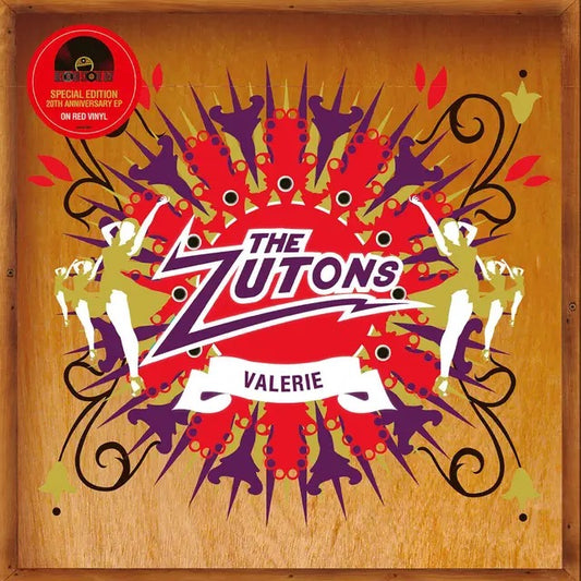 Image of Front Cover of 12" EP - NEW/NEW - THE ZUTONS, Valerie EP (Commercial Group; 19958410611, UK 2026, Picture Sleeve, Red Vinyl), , Red 12" Vinyl Single - (45rpm) 20th anniversary Red Solid colour pressing of a unique four track EP featuring the band's biggest tune; two tracks never before on vinyl - 1816382C
