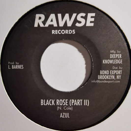 Image of Front Cover of 7" - /VG+ - AZUL, Black Rose (Rawse Records; none, US 2014 Reissue), ,  - 0616297C