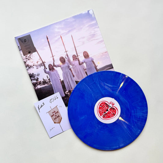 Image of Front Cover of LP - NEW/NEW - THE NEW EVES, The New Eve Is Rising (Transgressive; TRANS913XX, UK 2026 Reissue, Alternative Gatefold, Signed Postcard, Limited To 500 On Violet Blue Marbled Vinyl), ,  - 0616316C