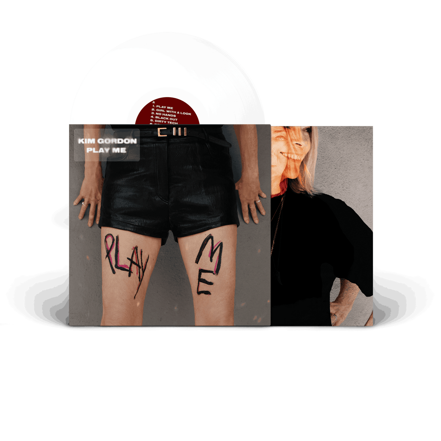 Image of Back Cover of LP - NEW/NEW - KIM GORDON, PLAY ME (Matador; OLE2198LPE, Europe 2026, White Vinyl), ,  - 9062625C