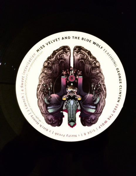 Image of Label Cover of LP - VG+/VG+ - MISS VELVET & THE BLUE WOLF FEATURING GEORGE CLINTON, Feed The Wolf (Isotopia; Isotopia 018, USA & Europe 2019, Inner), ,  - 0646206S