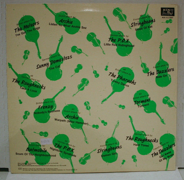 Image of Back Cover of LP - VG+/VG+ - VARIOUS, 2nd Psycho Attack Over Europe ! (KIX 4 U ; KIX 4 U 3337, Netherlands 1986, Insert), ,  - 0626077E