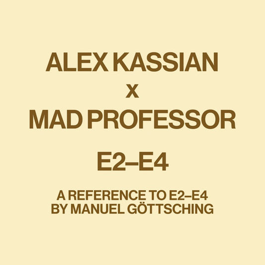 Image of Front Cover of 12" - NEW/NEW - ALEX KASSIAN & MAD PROFESSOR, E2-E4 (A Reference To E2-E4 By Manuel G ttsching) (Test Pressing Recordings; TPR 002, France 2024, Standard Sleeve), ,  - 0616403C