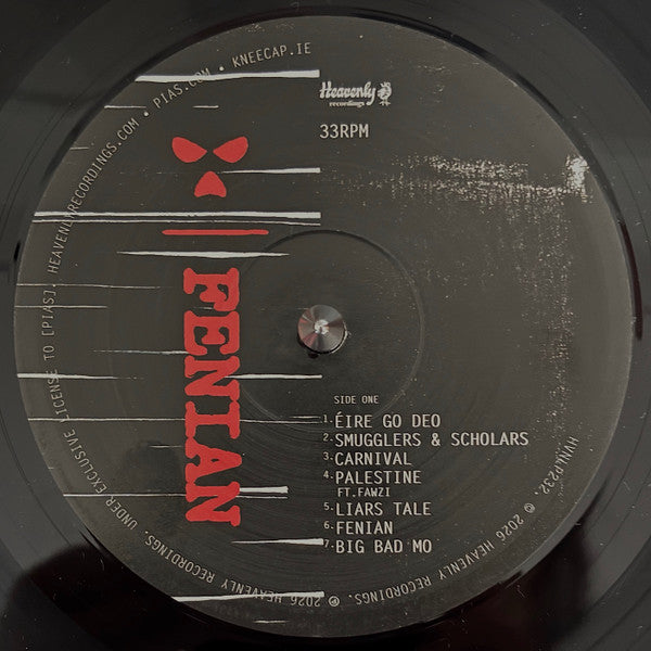 Image of Label Cover of LP - NEW/NEW - KNEECAP, FENIAN (Heavenly; HVNLP232, Europe 2026, Inner & Insert, Black Vinyl, Download included), ,  - 2016309C