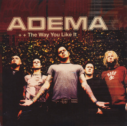 Image of Front Cover of 7" - VG/VG - ADEMA, The Way You Like It (Arista; 74321 954717, UK 2002, Picture Sleeve), ,  - 0616341C