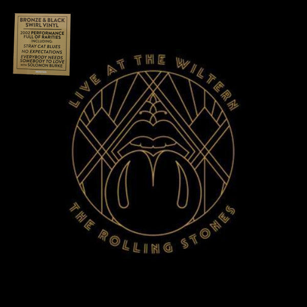 Image of Front Cover of LP - VG+/VG+ - THE ROLLING STONES, Live At The Wiltern (Rolling Stones Records; 00602455710826, Worldwide 2024, Gatefold, 3 Inners, Bronze/Black Swirl Vinyl. Nov. 4, 2002 set from Los Angeles' Wiltern Theatre.), Strong VG+ discs. Light corner wear. Small tear to opening edge, wear to inners.,  - 0626179E