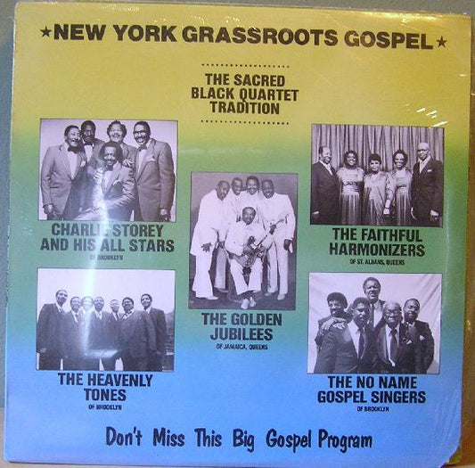 Image of Front Cover of LP - VG/VG - VARIOUS, New York Grassroots Gospel (Global Village Music ; GVM 206, US 1988, Picture Sleeve), ,  - 0626268E