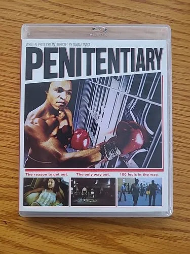 Image of Front Cover of 2xBlu-Ray - VG+/VG+ - JAMAA FANAKA, Penitentiary (Vinegar Syndrome; VS-203, Worldwide 2018), Strong VG+,  - 0656147S