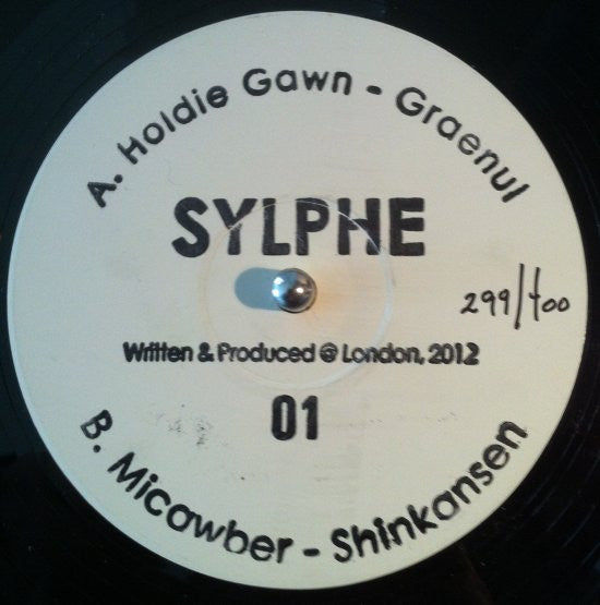 Image of Front Cover of 12" - /G+ - HOLDIE GAWN / MICAWBER, Graenul / Shinkansen (Sylphe; SYLPHE 01, UK 2013, Limited Edition (Numbered)), 08/400,  - 4216513C