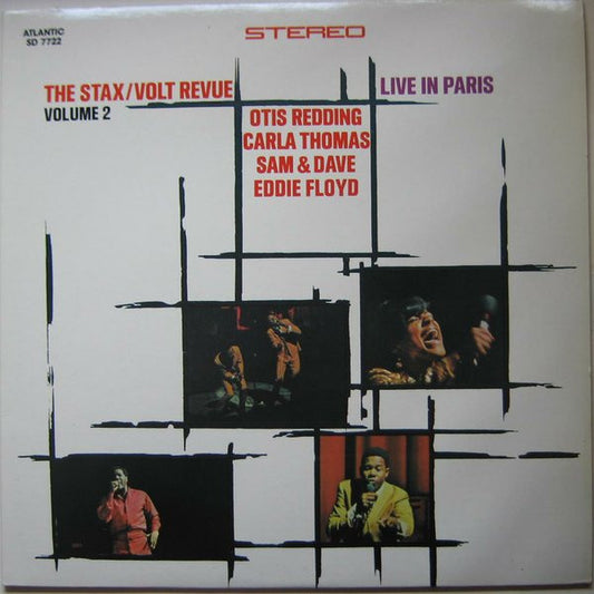 Image of Front Cover of LP - VG+/EX - VARIOUS, The Stax / Volt Revue, Volume 2, Live In Paris (Atlantic; SD 7722, Canada ), ,  - 0726010E
