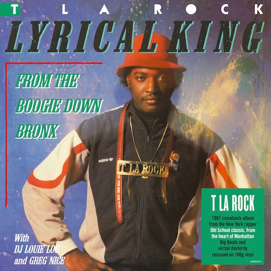 Image of Front Cover of LP - VG+/VG+ - T LA ROCK, Lyrical King (From The Boogie Down Bronx) (Demon Music Group; DEMREC531 , UK 2020 Reissue, Inner, 180 Gram Vinyl), ,  - 0746007S