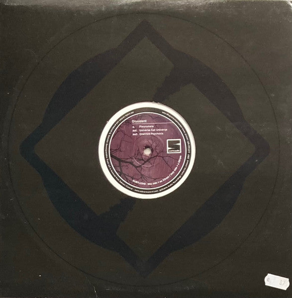 Image of Front Cover of 12" - VG+/VG+ - DISSIDENT, Pleuromeia / Universe Eat Universe / Oneiroid Psychosis (Subtle Audio Recordings; SUBTLE010, Ireland 2008, Die Cut Company Sleeve), sol. og company sleeve,  - 0746046S