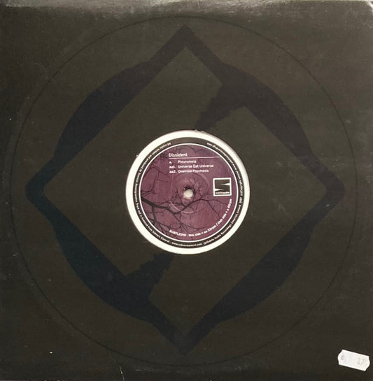 Image of Front Cover of 12" - VG+/VG+ - DISSIDENT, Pleuromeia / Universe Eat Universe / Oneiroid Psychosis (Subtle Audio Recordings; SUBTLE010, Ireland 2008, Die Cut Company Sleeve), sol. og company sleeve,  - 0746046S