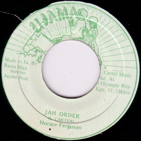 Image of Front Cover of 7" - /VG - HORACE FERGUSON, Jah Order (Ujama; , Jamaica 1980s), Strong VG, plays above grade. Nice labels.,  - 0716085C