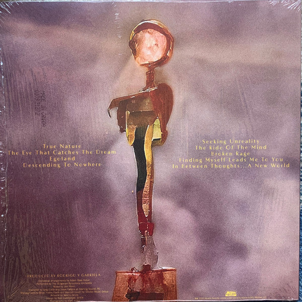 Image of Back Cover of LP - VG+/EX - RODRIGO Y GABRIELA, In Between Thoughts . . . A New World (ATO Records ; ATO0621, US 2023, Poster, White "Bone" Vinyl, Signed "Rod" And "gab" On Front Sleeve In Silver Pen), SIGNED,  - 0626336E