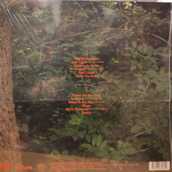 Image of Back Cover of LP - VG/VG+ - KAE TEMPEST, The Line Is A Curve (American Recordings; B0034536-01, UK 2022, Inner & Insert, Orange Transparent Vinyl), Signed on front cover. Edge wear and corner creased, slight wear to inner. ,  - 2526446E