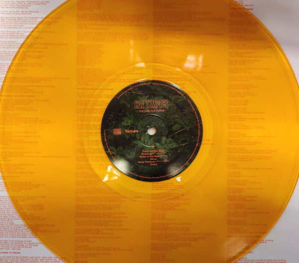 Image of Label Cover of LP - VG/VG+ - KAE TEMPEST, The Line Is A Curve (American Recordings; B0034536-01, UK 2022, Inner & Insert, Orange Transparent Vinyl), Signed on front cover. Edge wear and corner creased, slight wear to inner. ,  - 2526446E
