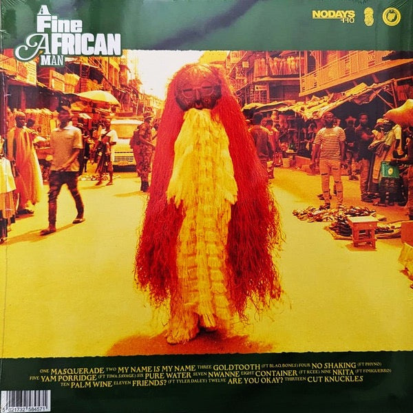 Image of Back Cover of LP - NEW/NEW - KNUCKS, A Fine African Man (NODAYSOFF CC LIMITED; none, UK 2025), , Knucks  A Fine African Man marks his first full-length project since the breakthrough Alpha Place, which soared to #3 on the OCC charts. Across 13 tracks, A Fine African Man delves into themes of duality, reflecting his experience as a British Nigerian navigating both cultures and identities. The album s title underscores that bicultural journey. Expect a compelling evolution from the sound that defined