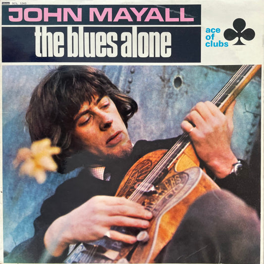 Image of Front Cover of LP - VG+/VG - JOHN MAYALL, The Blues Alone (Ace of Clubs; SCL 1243, UK 1967, Laminated Flipback Sleeve Without Indicator Hole, Stereo), Strong VG, Pinched Spine Ends,  - 0626302E