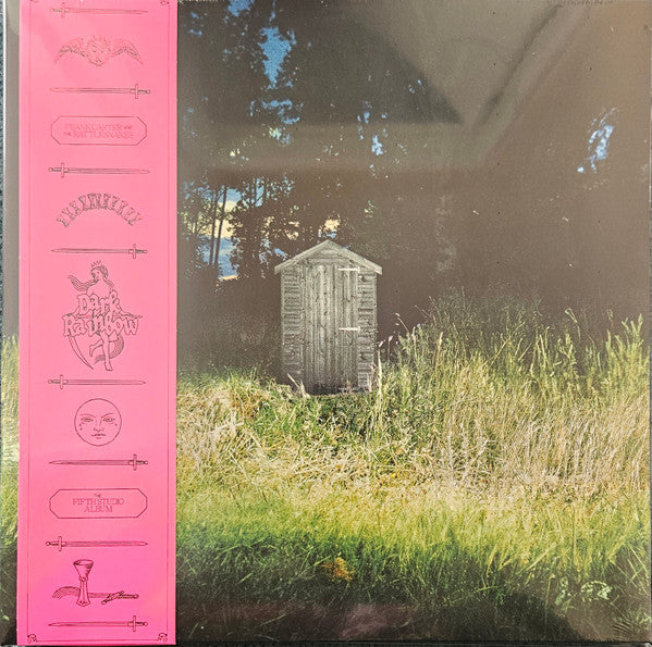 Image of Front Cover of LP - EX/EX - FRANK CARTER & THE RATTLESNAKES, Dark Rainbow (International Death Cult; IDC026LP, Europe 2024, Gatefold, Die Cut Inner & Insert, With Obi, Pink And Black Splatter Vinyl, Signed On Front Sleeve), SIGNED,  - 0626335E