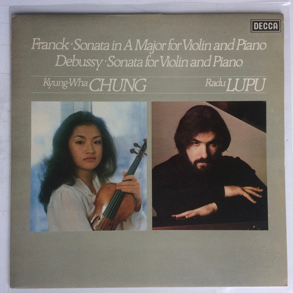 Image of Front Cover of LP - VG/VG - KYUNG-WHA CHUNG, RADU LUPU,, Franck: Sonata For Violin & Piano In A Major / Debussy: Sonata For Violin & Piano (Decca Black Boxed Narrowband; SXL 6944, UK 1980), Edge Wear,  - 0626081E