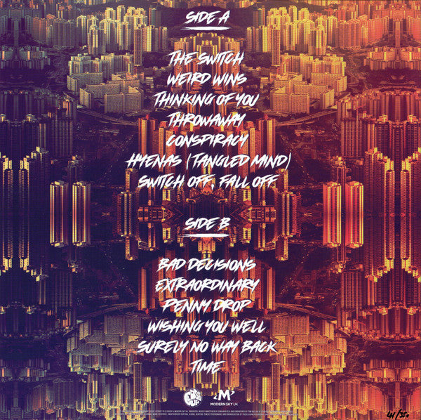 Image of Back Cover of LP - VG+/VG+ - ONLY SUN, Tangled Mind (Close Up; M466-UK-LP, UK 2021, Purple Vinyl, Limited Edition out of 350), One small corner bump. Numbered 172/350.,  - 0746088S