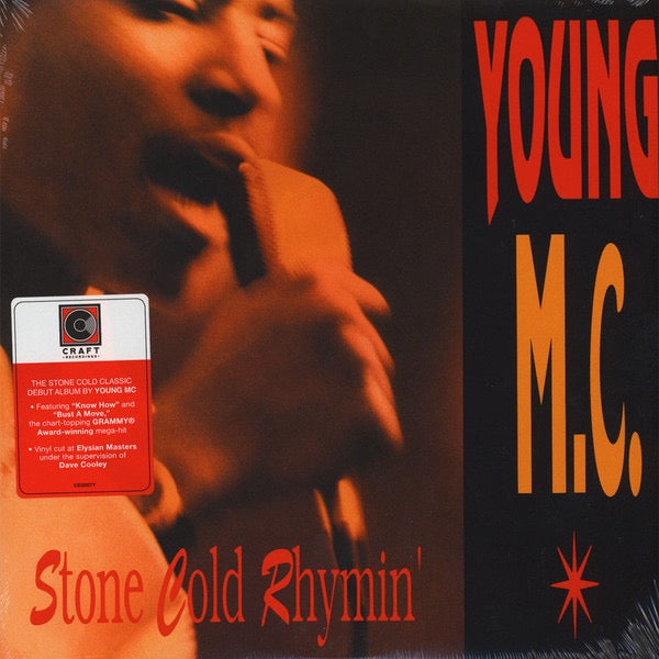 Image of Front Cover of LP - VG+/VG - YOUNG MC, Stone Cold Rhymin' (Craft Recordings; CR00077, US 2018 Reissue), Slight warp, does not effect play.,  - 0716164C