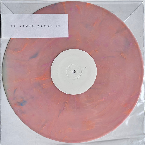 Image of Front Cover of LP - VG/VG+ - SG LEWIS, Yours EP (PMR Records; VST2139, UK 2016, Clear Plastic Sleeve, Limited Edition, Pink / Orange Marbled Vinyl), ,  - 0746160S