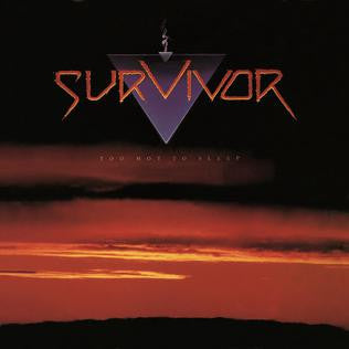 Image of Front Cover of LP - VG+/VG - SURVIVOR, Too Hot To Sleep (Scotti Bros. Records; 836 589-1, UK 1988, Inner), Strong VG, Just a couple of hairlines ,  - 0716134C