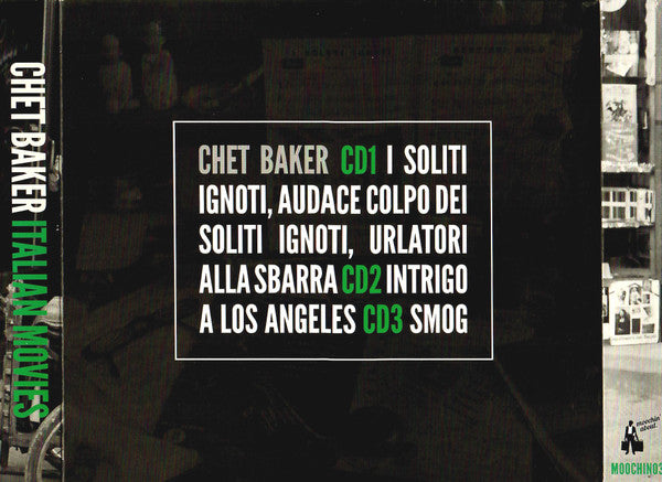 Image of Back Cover of CD - VG+/VG+ - CHET BAKER, Italian Movies (Moochin' About; MOOCHIN03, UK 2013), ,  - 0756053S