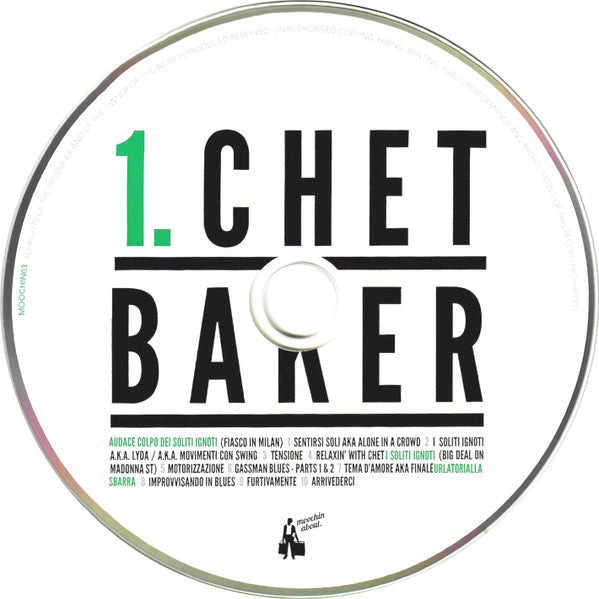 Image of Label Cover of CD - VG+/VG+ - CHET BAKER, Italian Movies (Moochin' About; MOOCHIN03, UK 2013), ,  - 0756053S