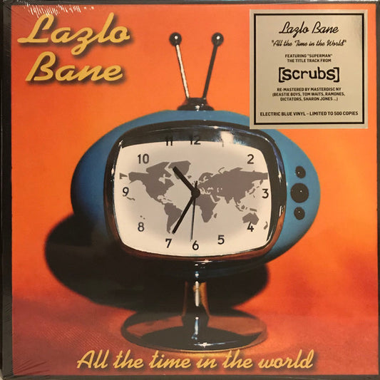 Image of Front Cover of LP - VG+/VG+ - LAZLO BANE, All The Time In The World (Lonestar Records; LS-048, Germany 2018 Reissue, Limited Edition, Blue Translucent, 150 gram), ,  - 0746254S