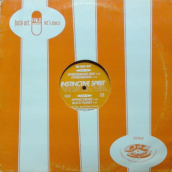 Image of Front Cover of LP - VG/VG+ - INSTINCTIVE SPIRIT, III Rd EP (FALD Records; FALD 09, Spain 1994, Company Sleeve), ,  - 0746255S