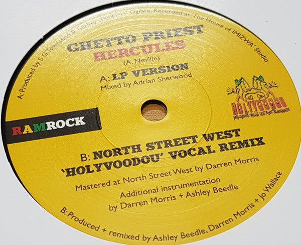 Image of Front Cover of 7" - /EX - GHETTO PRIEST, Hercules (Ramrock; RR006, UK 2021, Solid Centre), ,  - 0726274E