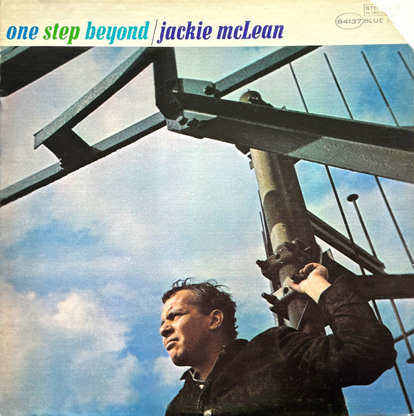Image of Front Cover of LP - VG/VG - JACKIE MCLEAN, One Step Beyond (Blue Note; BST 84137, US 1973 Reissue), Light marks only. Slight discolouring to the sleeve. Minor edge and ring wear.,  - 0746252S