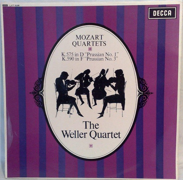 Image of Front Cover of LP - VG/VG+ - THE WELLER QUARTET, Mozart: Quartets K.575 In D "Prussian No.1" / K.590 In F "Prussian No. 3" (Decca ; SXL 6258, UK 1967, Laminated Front Sleeve, Mono), Minor Ringwear and Discolouration,  - 0726110E