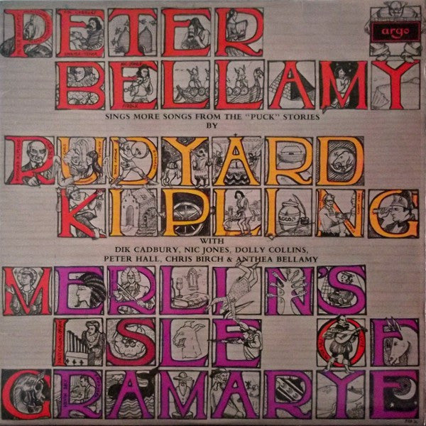Image of Front Cover of LP - VG+/EX - PETER BELLAMY, Merlin's Isle Of Gramarye (Argo; ZFB 81, UK 1972, Laminated Front Sleeve), Looks Unplayed,  - 0726221E
