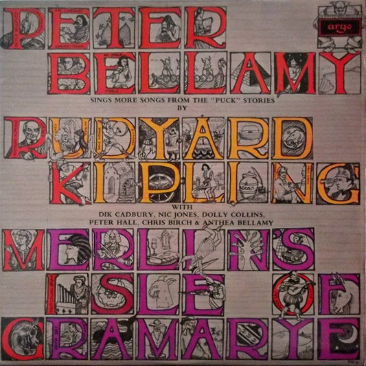 Image of Front Cover of LP - VG+/EX - PETER BELLAMY, Merlin's Isle Of Gramarye (Argo; ZFB 81, UK 1972, Laminated Front Sleeve), Looks Unplayed,  - 0726221E