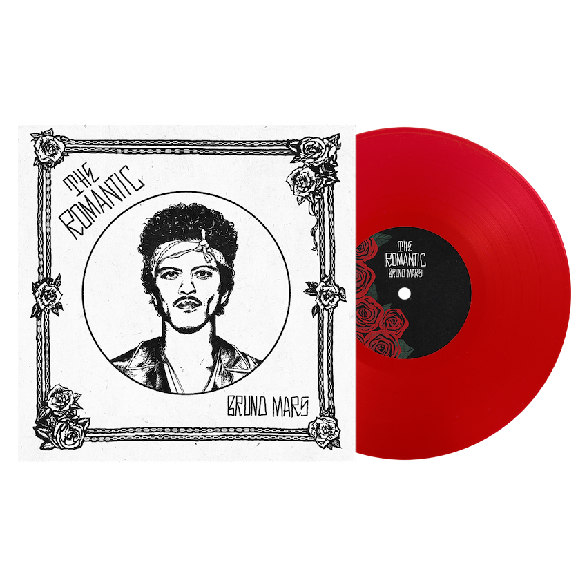 Image of Back Cover of LP - NEW/NEW - BRUNO MARS, The Romantic (Atlantic; 075678590610, Europe 2026, Indies Exclusive 140 Gram Transluscent Red Vinyl), ,  - 9072608C