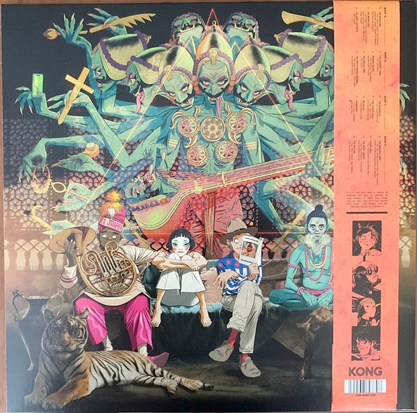 Image of Back Cover of 2xLP - NEW/NEW - GORILLAZ,       (The Mountain) (Kong; KONG001LPI, Europe 2026, Gatefold, 2 Inners & Insert, Indies Exclusive Yellow Vinyl. With Obi), ,  - 2316415C