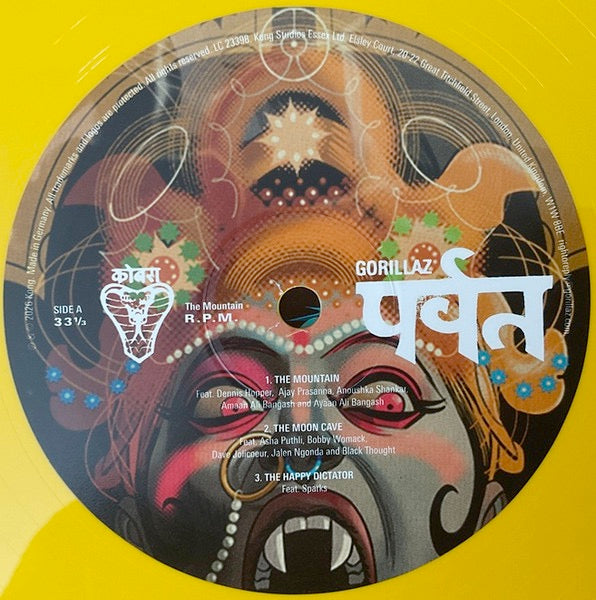 Image of Label Cover of 2xLP - NEW/NEW - GORILLAZ,       (The Mountain) (Kong; KONG001LPI, Europe 2026, Gatefold, 2 Inners & Insert, Indies Exclusive Yellow Vinyl. With Obi), ,  - 2316415C