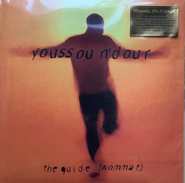 Image of Front Cover of 2xLP - VG/VG+ - YOUSSOU N'DOUR, The Guide (Wommat) (Music On Vinyl; MOVLP3502, Netherlands 2024 Reissue, Insert, Orange Vinyl), Sleeve has scuffs and creases,  - 0716387C