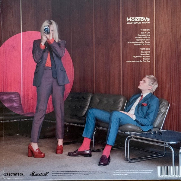 Image of Back Cover of LP - NEW/NEW - THE MOLOTOVS, Wasted on Youth (Marshall Records; ACCS-10642, UK 2026, Standard Sleeve, Inner, Blue Vinyl), ,  - 0716427C